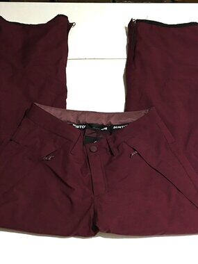 Burton Womens Ski Pants Size XS Short Snowboard Red Thermolite